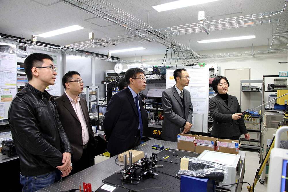 Visitors from the Academy of Opto-Electronics, Chinese Academy of Sciences